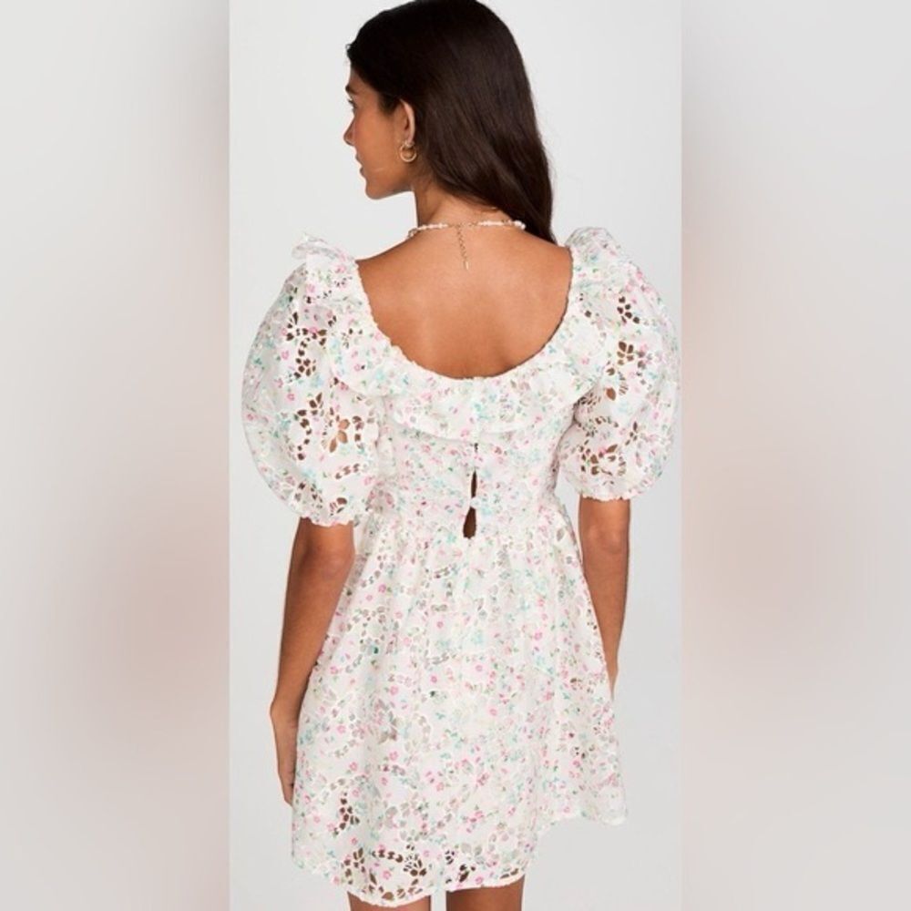 For Love & Lemons Magnolia Mini Dress Size Medium NWT - Picture 5 of 10